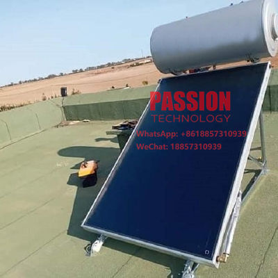 200L niebieska powłoka Płaski panel solarny podgrzewacz wody Niebieski tytanowy kolektor grzewczy słoneczny 150L płaski solarny podgrzewacz wody