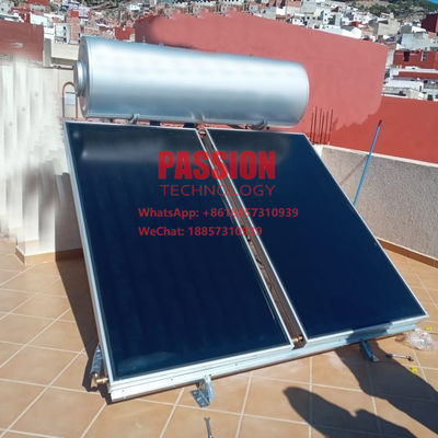 300L ciśnieniowy płaski solarny podgrzewacz wody Niebieski solarny termiczny płaski kolektor 250L płaski solarny podgrzewacz wody