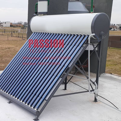 200L Enamal Biały zewnętrzny zbiornik Solarny podgrzewacz wody 150L 304 Srebrny zbiornik Kolektor słoneczny