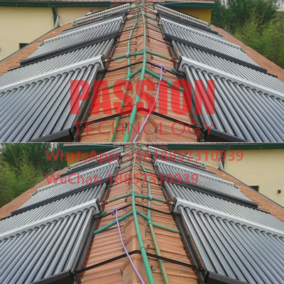 Bezciśnieniowy solarny podgrzewacz wody na dachu Rura próżniowa Solarny kolektor termiczny