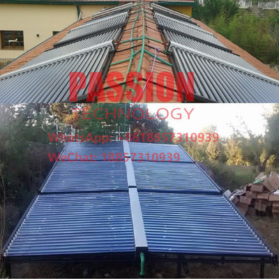 Scentralizowany solarny podgrzewacz wody Rura próżniowa ze stali nierdzewnej Solarny kolektor termiczny