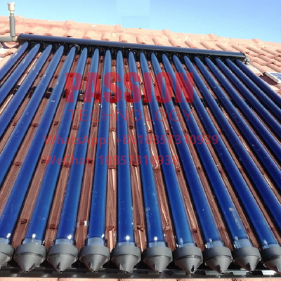 20-tubowy ciśnieniowy kolektor słoneczny Czarna rama Rura cieplna Solarny podgrzewacz termiczny