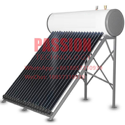 150L Biały zbiornik Solarny podgrzewacz wody 300L Ciśnieniowy kolektor słoneczny z dachem pochylnym