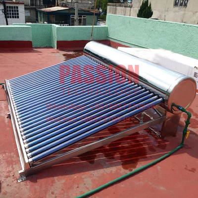 304 Solarny podgrzewacz wody ze stali nierdzewnej Niskociśnieniowy kolektor słoneczny z rurą próżniową