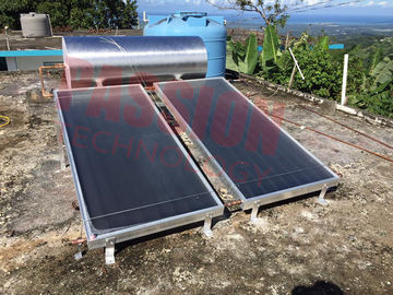 Naturalny układ kolektorów słonecznych System grzewczy 300L Arkusz absorbera z aluminium i miedzi