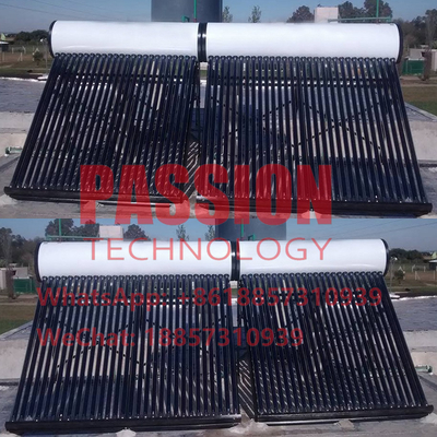 500L Rura próżniowa Kompaktowy solarny podgrzewacz wody Woda z kranu Płaski kolektor słoneczny
