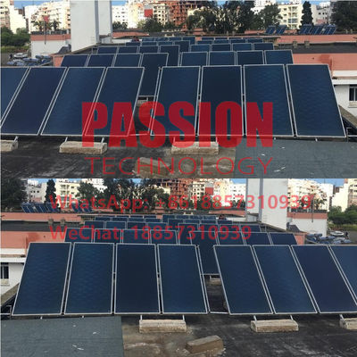 Płaski kolektor słoneczny 5000L Solarne ogrzewanie hotelowe Płaski kolektor grzewczy basenowy